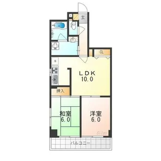 Uresidence二条城【3階】の間取り