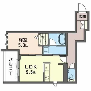 べレオ元町山手【0302号室】の間取り