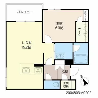 シャーメゾンステージ新成【2階】の間取り