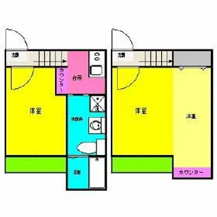 エバーブライト馬出【2階】の間取り