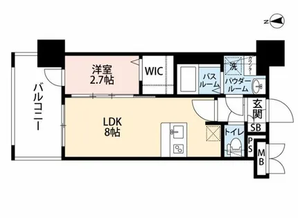 グランフォーレ千早プレミア【8階】の間取り