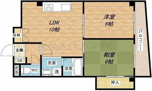 アーク玉津橋【5階】の間取り