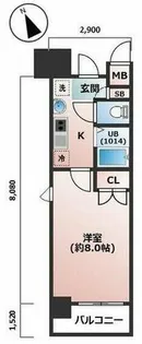 パルティール原駅前【12階】の間取り