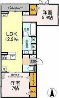 Willkommen(ヴィルコメン)【2階】の間取り