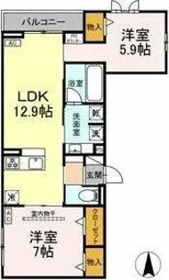Willkommen(ヴィルコメン)【2階】の間取り