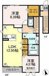 常若荘【202号室】の間取り