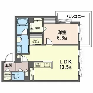シャーメゾン アリスティオ【0201号室】の間取り