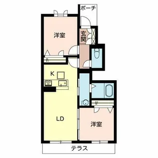 シャーメゾン恵我II【0105号室】の間取り