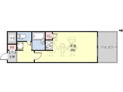 トーシン昭和町ビル【4階】の間取り