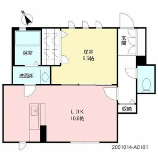 パルタージュ・リアン【A0101号室】の間取り