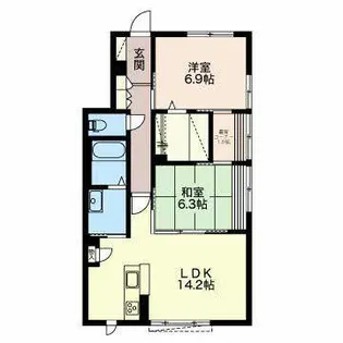 Grand-Livie【B106号室】の間取り