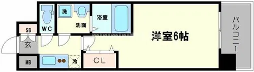 LC梅田北【2階】の間取り
