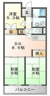コートロイヤル【2階】の間取り