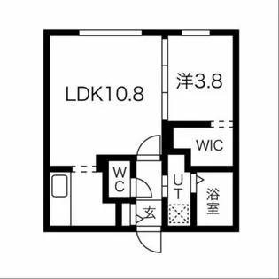 ティエラ南平岸【1階】の間取り