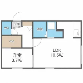 ティエラ南平岸【1階】の間取り