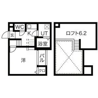 アステール【202号室】の間取り