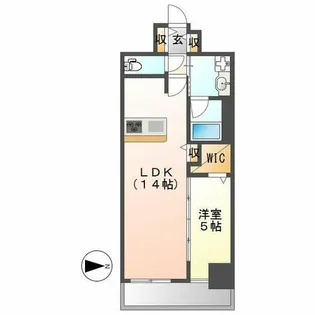 La’a Kea 徳川(ラアケア徳川)【305号室】の間取り