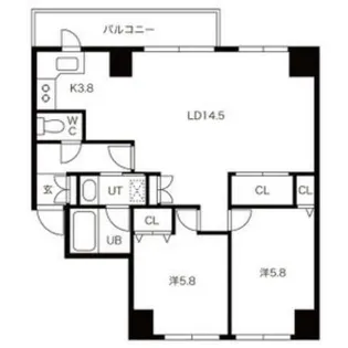 ダイアパレス元町南【601号室】の間取り