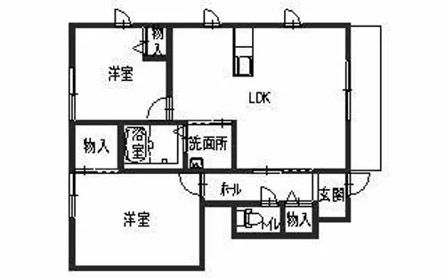 シャーメゾン紀水II【0107号室】の間取り