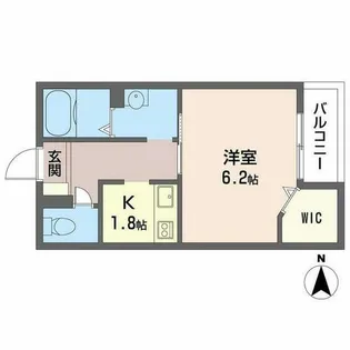 Casa KiYoMiZu118【2階】の間取り