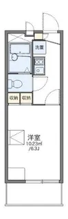 レオパレスヴァーグ浪芳庵【2階】の間取り