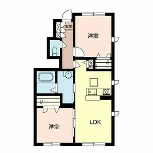 セレンディピティ K【0101号室】の間取り