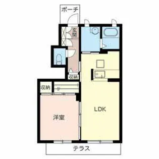 シャーメゾン18【0105号室】の間取り