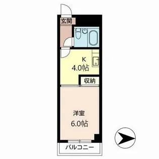 メゾンパストラル【0501号室】の間取り