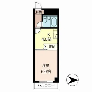 メゾンパストラル【0501号室】の間取り