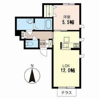 RONDO BELL【0102号室】の間取り