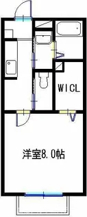 ヴィラージュ大開B【1階】の間取り
