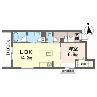 エクラージュ吹上【0201号室】の間取り