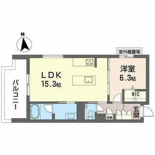 エクラージュ吹上【0205号室】の間取り