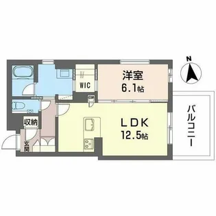 エクラージュ吹上【0203号室】の間取り