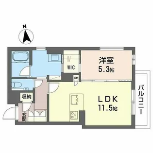 エクラージュ吹上【0303号室】の間取り