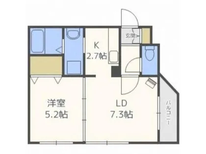 シャトーアンジュラス【3階】の間取り