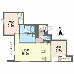 エクラージュ吹上【0101号室】の間取り