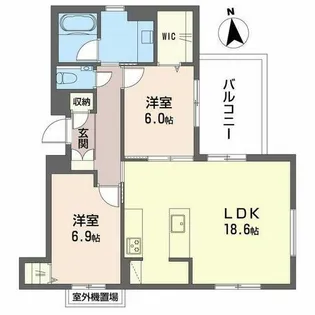 エクラージュ吹上【0402号室】の間取り