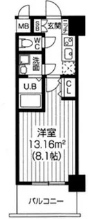 S-RESIDENCE緑橋Serio【8階】の間取り