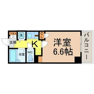 パルティール鶴舞【6階】の間取り
