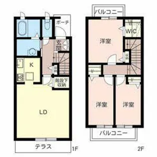 シャーメゾン曽根II【0102号室】の間取り