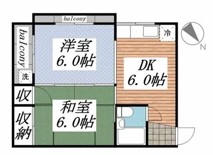 TWIN26【502号室】の間取り