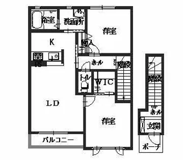 モン・ヴィラージュ【0201号室】の間取り
