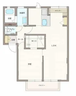 ハイツ池田E【0202号室】の間取り
