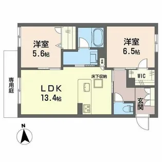 エクセレント 新大宮【0103号室】の間取り