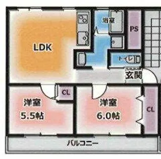高津橋農住団地C棟【3階】の間取り