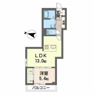 ノルウェジアンウッド室町【3階】の間取り