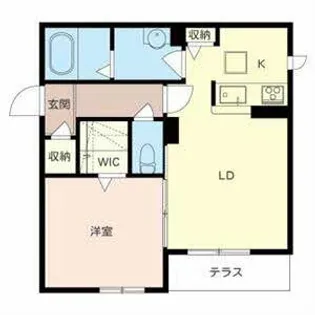 シャーメゾン・コーテム【0107号室】の間取り