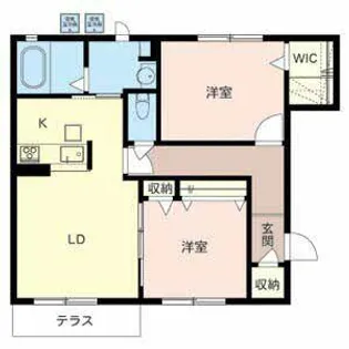 シャーメゾン二階堂【0101号室】の間取り