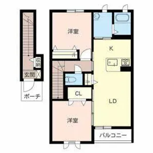 フェラーリスティ【0202号室】の間取り